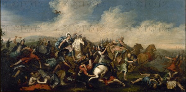 BATALLA DE ISOS (333 AC) - PINTURA HISTORICISTA - S XIX
MADRID, COLECCION MANUEL MUÑOZ
MADRID
