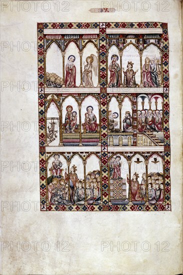 ALFONSO X EL SABIO 1221/84
MTI1-CANTIGA STA MARIA Nº90-F132R-DE LOOR DE LA VIRGEN,SIN PAR-MINIATURA S XIII
SAN LORENZO DEL ESCORIAL, MONASTERIO-BIBLIOTECA
MADRID