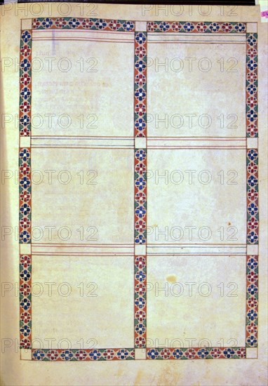 ALFONSO X EL SABIO 1221/84
D-MS B.R.20- CANTIGA STA MARIA- F 98- LINEAS DIVISORIAS DE LAS ORLAS DE LAS VIÑETAS AUN SIN DIBUJAR-
FLORENCIA, BIBLIOTECA NACIONAL
ITALIA