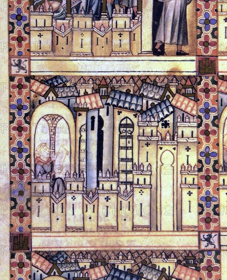 ALFONSO X EL SABIO 1221/84
D-MS.B.R.20- CANTIGA STA MARIA-Nº291-F61V-C-ESCOLAR EN PRISION EN SALAMANCA COMPONE CANTIGAS -S XIII
FLORENCIA, BIBLIOTECA NACIONAL
ITALIA

This image is not downloadable. Contact us for the high res.