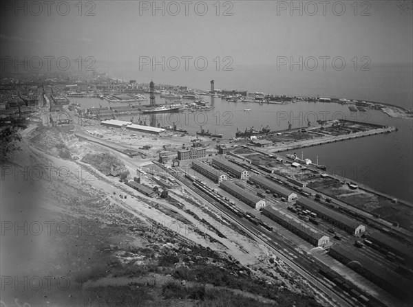 N - FOTOGRAFIA SOBRE SOPORTE DE CRISTAL - PUERTO FRANCO DE BARCELONA EN 1954 - Nº B/N 1954
BARCELONA, PUERTO
BARCELONA