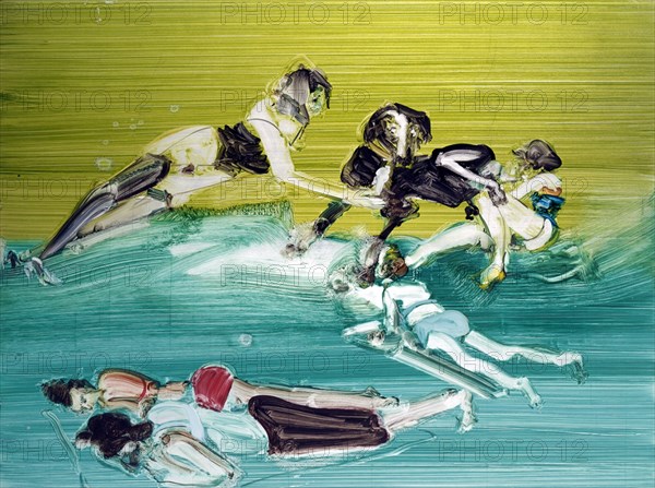 KOSTER MATTIAS 1961/
D- LE JEUX - 2003 - OLEO/ALUMINIO - 50X66
MADRID, GALERIA DISTRITO CU4TRO
MADRID