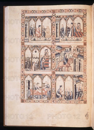 ALFONSO X EL SABIO 1221/84
CANTIGA STA MARIA Nº312-F57V-CABALLERO QUISO DIVERTIRSE CON DAMA EN TALLER DE ESCULTOR
FLORENCIA, BIBLIOTECA NACIONAL
ITALIA

This image is not downloadable. Contact us for the high res.