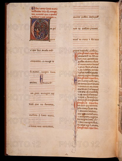 ALFONSO X EL SABIO 1221/84
MS B.R.20- CANTIGA STA MARIA Nº215-F79V-TEXTO-ESTROFA EN VERSO GALAICO PORTUGUES- S XIII
FLORENCIA, BIBLIOTECA NACIONAL
ITALIA

This image is not downloadable. Contact us for the high res.