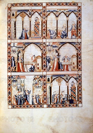 ALFONSO X EL SABIO 1221/84
CANTIGA STA MARIA Nº258-87R-LA VIRGEN HACE CRECER MASA DE PAN QUE PREPARABA BUENA MUJER
FLORENCIA, BIBLIOTECA NACIONAL
ITALIA

This image is not downloadable. Contact us for the high res.