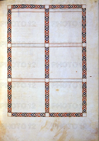ALFONSO X EL SABIO 1221/84
MS B.R.20- CANTIGA STA MARIA Nº250-F98R-VIÑETAS SEPARADAS POR ORLAS SIN ILUMINAR-MINIATURA S XIII
FLORENCIA, BIBLIOTECA NACIONAL
ITALIA
