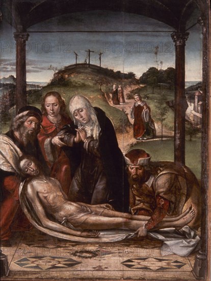 BERRUGUETE PEDRO 1450/1504
LA LAMENTACION SOBRE EL CUERPO DE CRISTO MUERTO - 1500 - O/L 108x85 - GOTICO ESPAÑOL
CINCINNATI, ART MUSEUM
EEUU