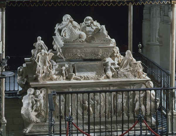 FANCELLI DOMENICO 1469-1518 
MAUSOLEO REAL- SEPULCRO DE FELIPE EL HERMOSO Y JUANA LA LOCA - 1517 - ESCULTURA RENACENTISTA
GRANADA, CAPILLA REAL
GRANADA