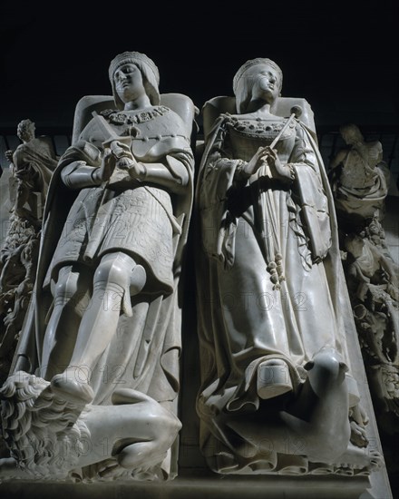 FANCELLI DOMENICO 1469-1518 
MAUSOLEO REAL- SEPULCRO DE FELIPE EL HERMOSO Y JUANA LA LOCA - 1517 - ESCULTURA RENACENTISTA
GRANADA, CAPILLA REAL
GRANADA