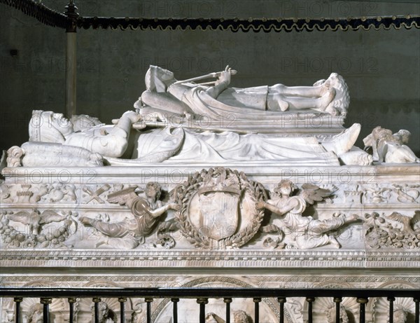 FANCELLI DOMENICO 1469-1518 
MAUSOLEOS REALES- SEPULCROS DE LOS REYES CATOLICOS JUANA LA LOCA Y FELIPE EL HERMOSO- 1517
GRANADA, CAPILLA REAL
GRANADA