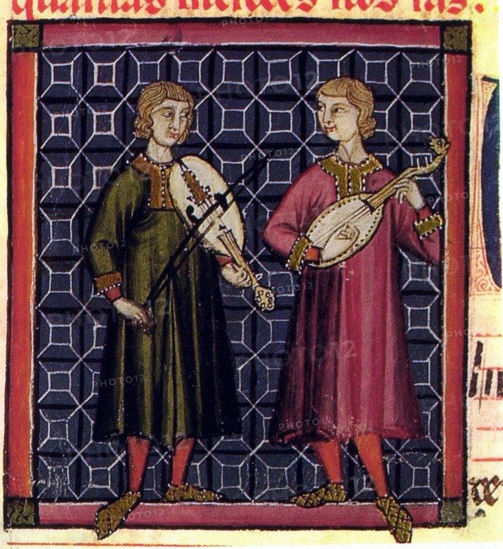 Alfonso X of Castile, Vihuela and lute players