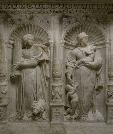 FANCELLI DOMENICO 1469-1518 
D- MAUSOLEO REAL- ALEGORIA DE LAS VIRTUDES -  SEPULCRO DE JUANA LA LOCA Y FELIPE EL HERMOSO- 1517
GRANADA, CAPILLA REAL
GRANADA