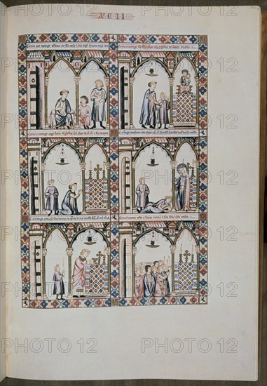 ALFONSO X EL SABIO 1221/84
MTI1-CANTIGA STA MARIA Nº92-F134R-UN SACERDOTE CIEGO RECUPERA LA VISTA POR MEDIACION DE LA VIRGEN
SAN LORENZO DEL ESCORIAL, MONASTERIO-BIBLIOTECA
MADRID