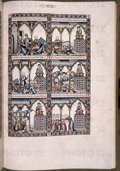 ALFONSO X EL SABIO 1221/84
MTI1-CANTIGA STA MARIA Nº105-F152R-LA VIRGEN SANA A MUJER HERIDA POR SU MARIDO POR NO POSEERLA
SAN LORENZO DEL ESCORIAL, MONASTERIO-BIBLIOTECA
MADRID

This image is not downloadable. Contact us for the high res.