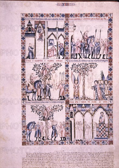 ALFONSO X EL SABIO 1221/84
MTI1-CANTIGA STA MARIA Nº13-F21V-LA VIRGEN SALVA A LADRON DE MORIR AHORCADO POR SU DEVOCION
SAN LORENZO DEL ESCORIAL, MONASTERIO-BIBLIOTECA
MADRID

This image is not downloadable. Contact us for the high res.