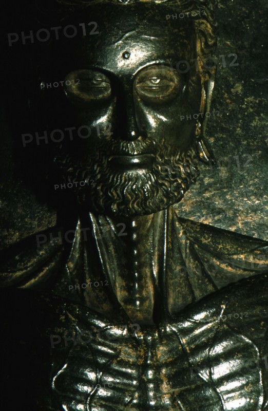 Statue de Bouddha jeûnant, musée de Lahore, Pakistan