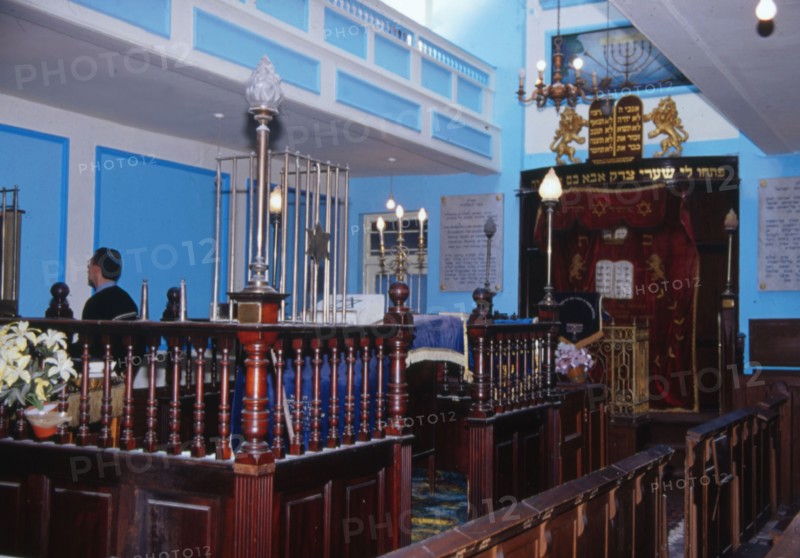 The interior of the Congregation of Jacob synagogue, in East London