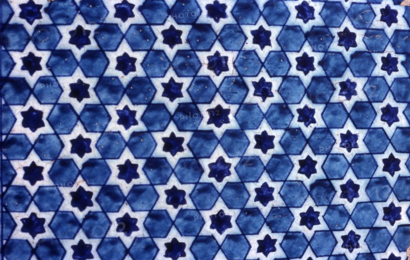 Glazed tile work, Multan shrine in Pakistan