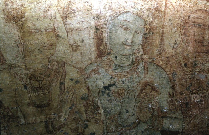 Polonnaruwa, freques dans la maison de Tivanka House, Sri Lanka
