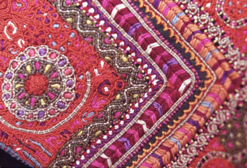 Costume palestinien, Détail d'une robe de mariée de Bethléem