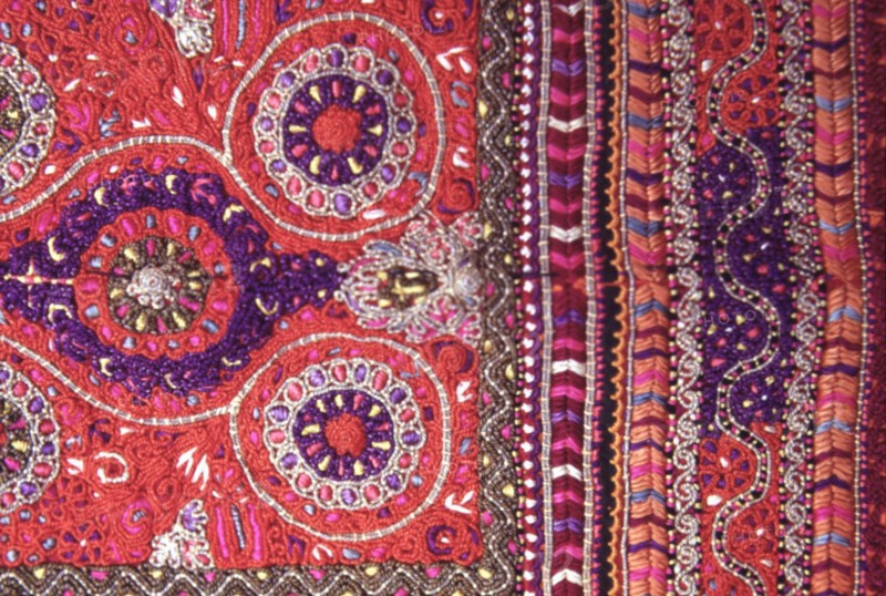 Costume palestinien, Détail d'une robe de mariée de Bethléem