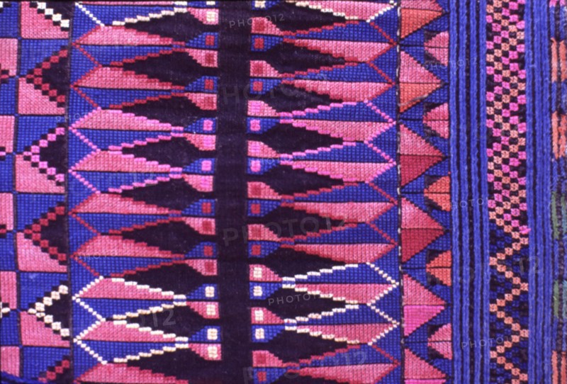 Palestinian costume, Detail of embroidered costume