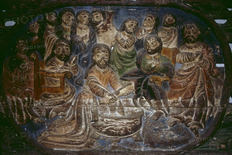 Le Christ lavant les pieds de ses disciples