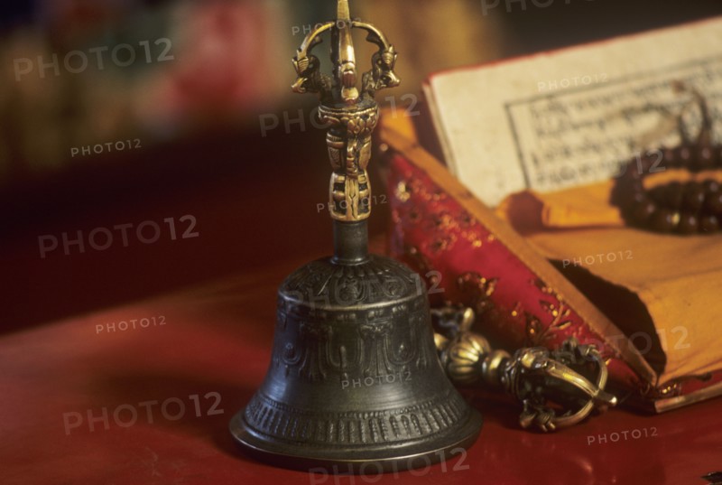 Buddhism religious artefacts used in prayer ceremonies