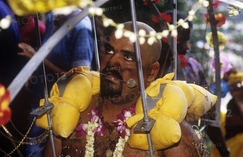 Hindu penitent at Thaipusam in Kuala Lumpur