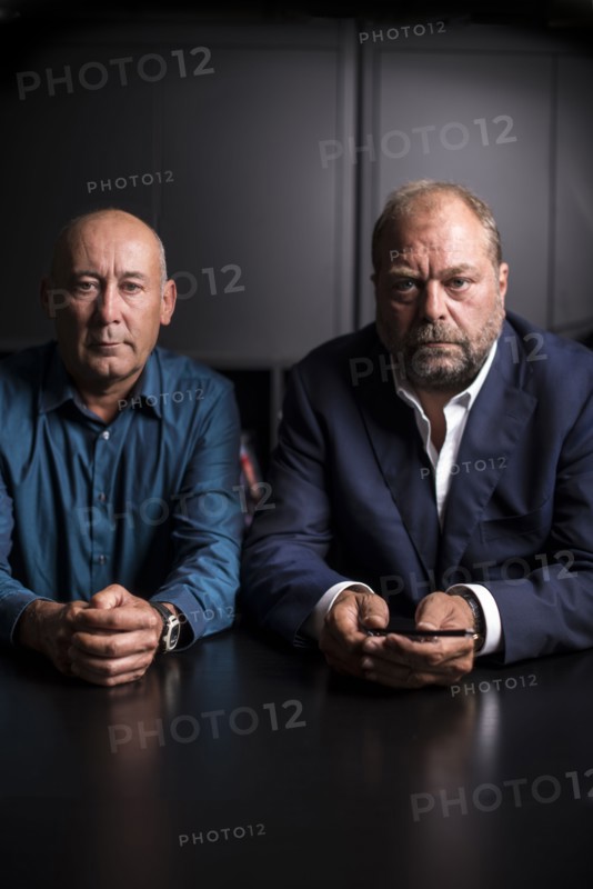 Loïc Sécher et son avocat Eric Dupond-Moretti