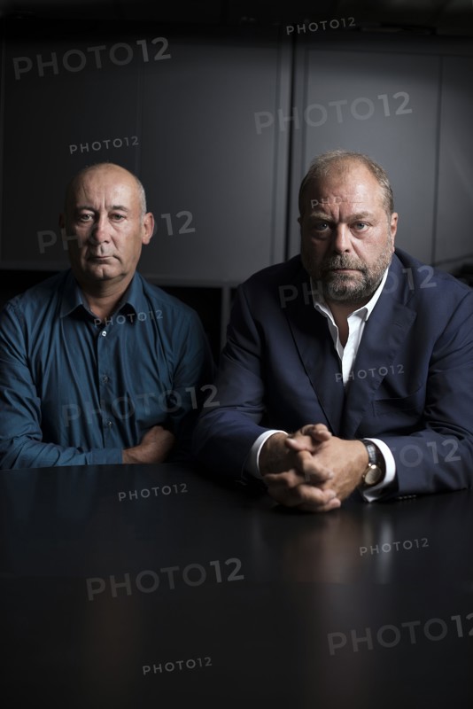 Loïc Sécher et son avocat Eric Dupond-Moretti