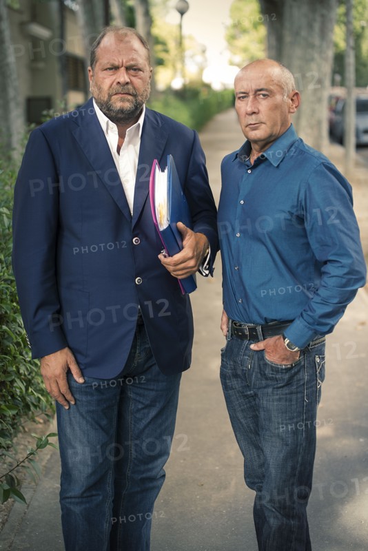 Loïc Sécher et son avocat Eric Dupond-Moretti