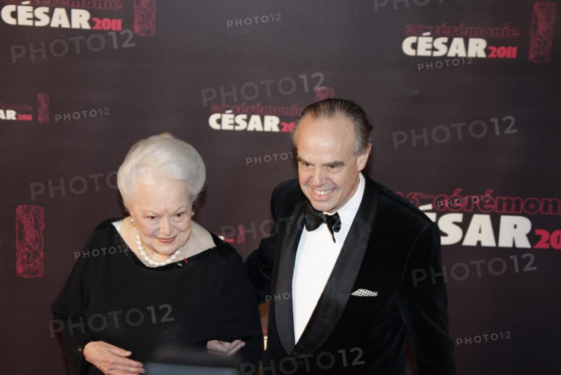 Frédéric Mitterrand et Olivia de Havilland, 2011