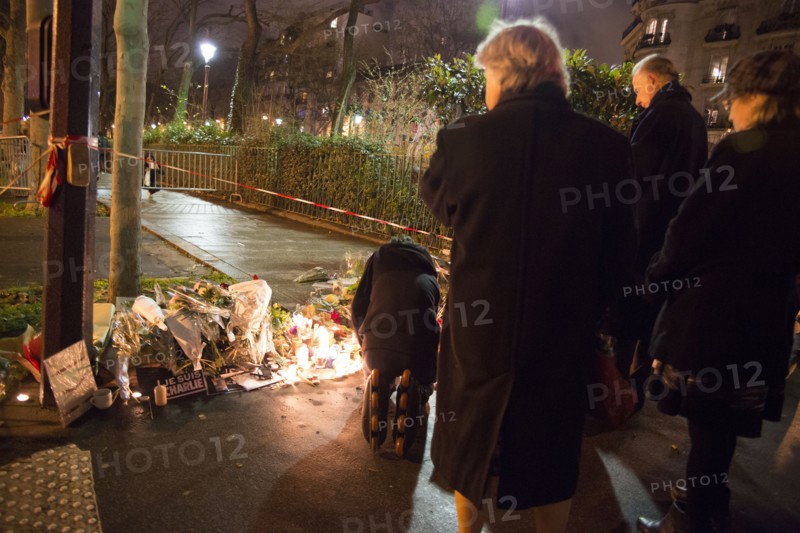 Hommage au lendemain de l'attentat de Charlie Hebdo, 2015