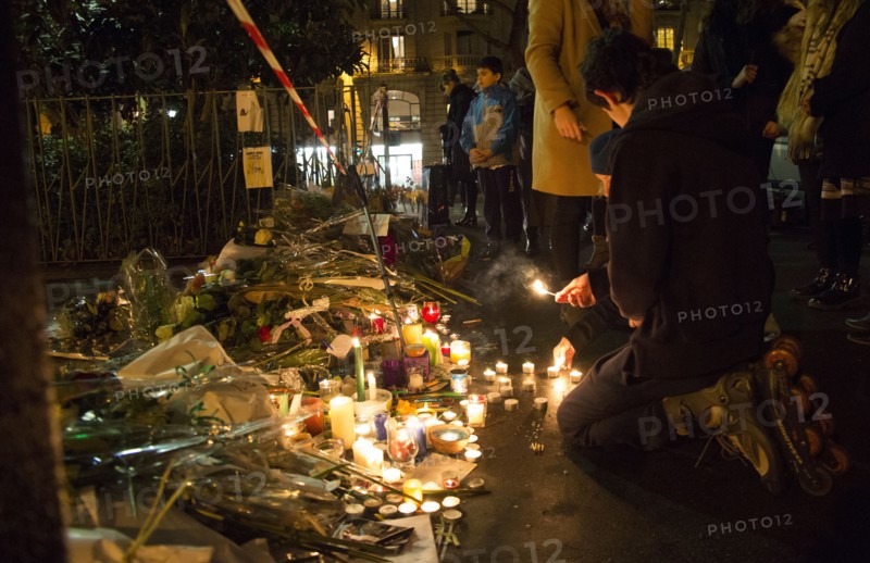 Hommage au lendemain de l'attentat de Charlie Hebdo, 2015