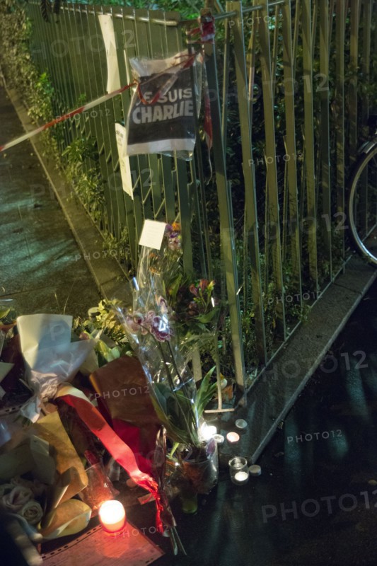 Hommage au lendemain de l'attentat de Charlie Hebdo, 2015