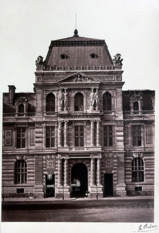 Baldus, Paris, Louvre, Gate of the Library
