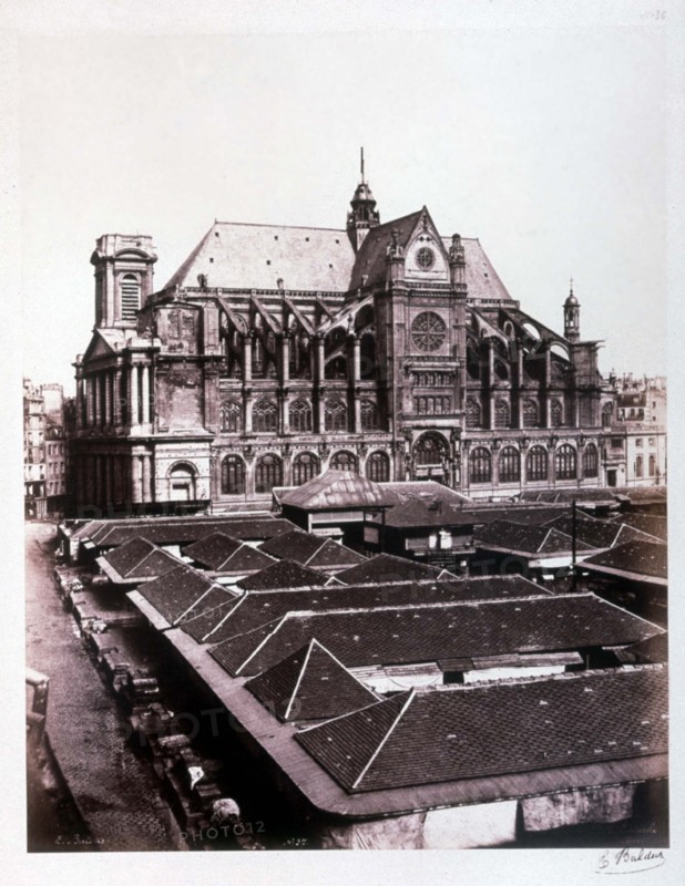 Baldus, Paris, St. Eustache church and the Halles