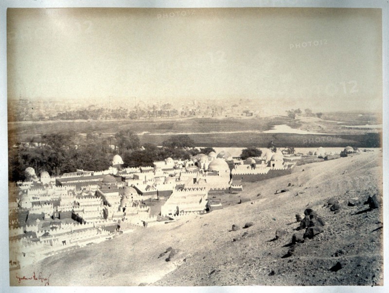 Le Gray Gustave, Egypt, View of Assiout, city of the dead and the living