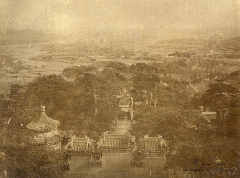 View of Peking and the Crystal Cloud Temple (China)