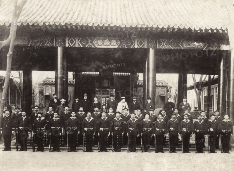 Chine, groupe de fusiliers marins