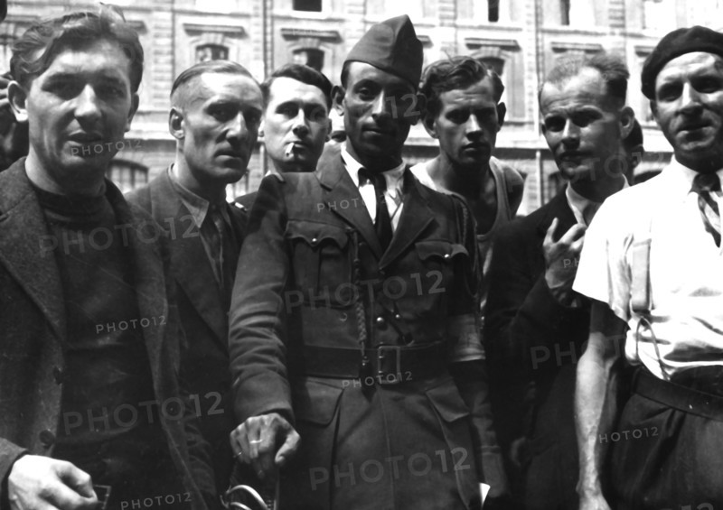 Fighters of the F.F.I. during the Liberation of France (August 1944)