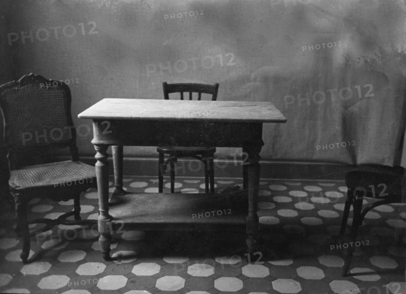 Room of a town house occupied by the Gestapo in Paris.