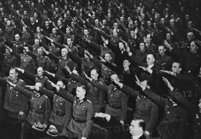 Gathering of Nazi partisans during a Reich Party Rally(1935)