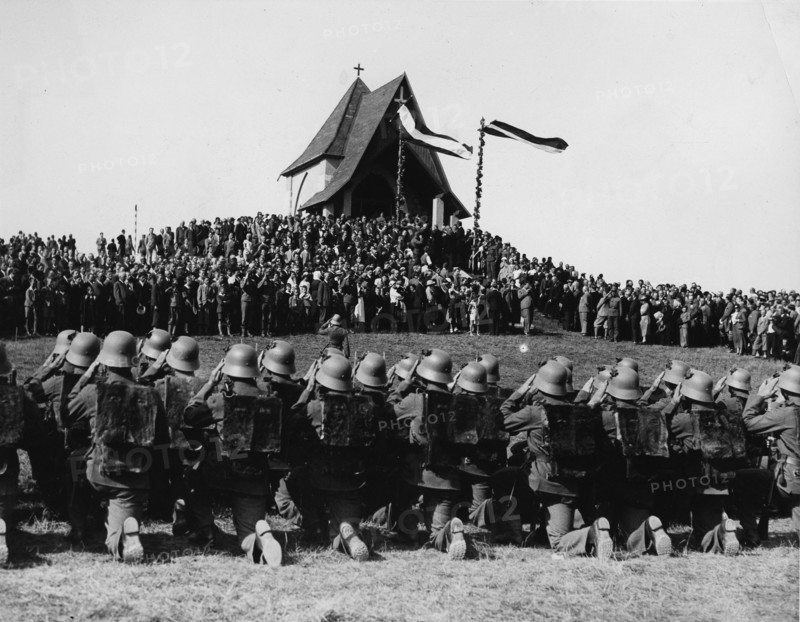 Country mass at Brucker Camp, Austria