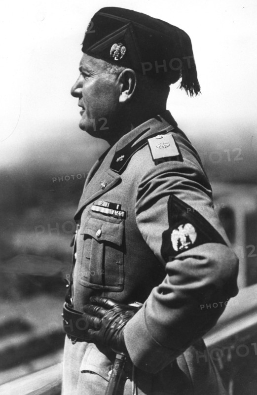 Benito Mussolini, during the invasion of Ethiopia (1935)