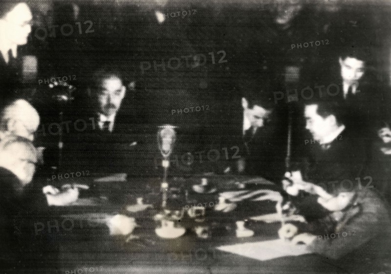 Signature du traité de paix entre la Thaïlande et l'Indochine, 1941