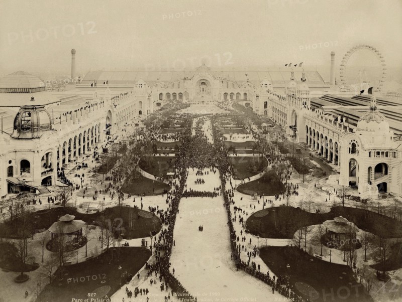 Paris. Exposition Universelle de 1900. Cortège officiel le jour de l'inauguration.