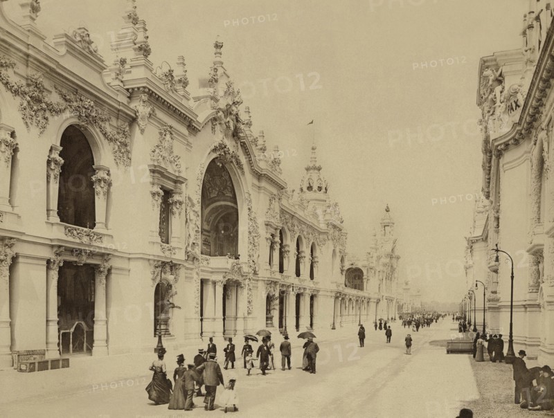 Paris. Exposition Universelle de 1900. Perspective de l'esplanade des Invalides.