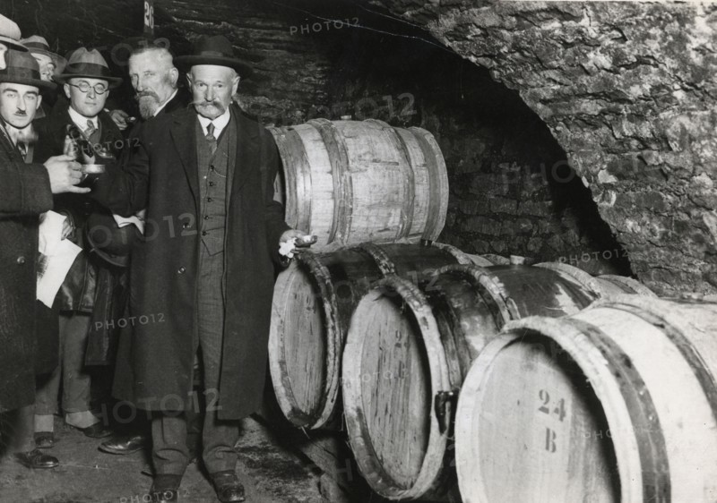 Tasting in the wine cellar of the Hospices de Beaune in France